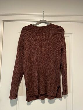 Abercrombie & Fitch Women's Scoop Neck Sweater - Maroon/Burgundy